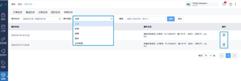 订单格式